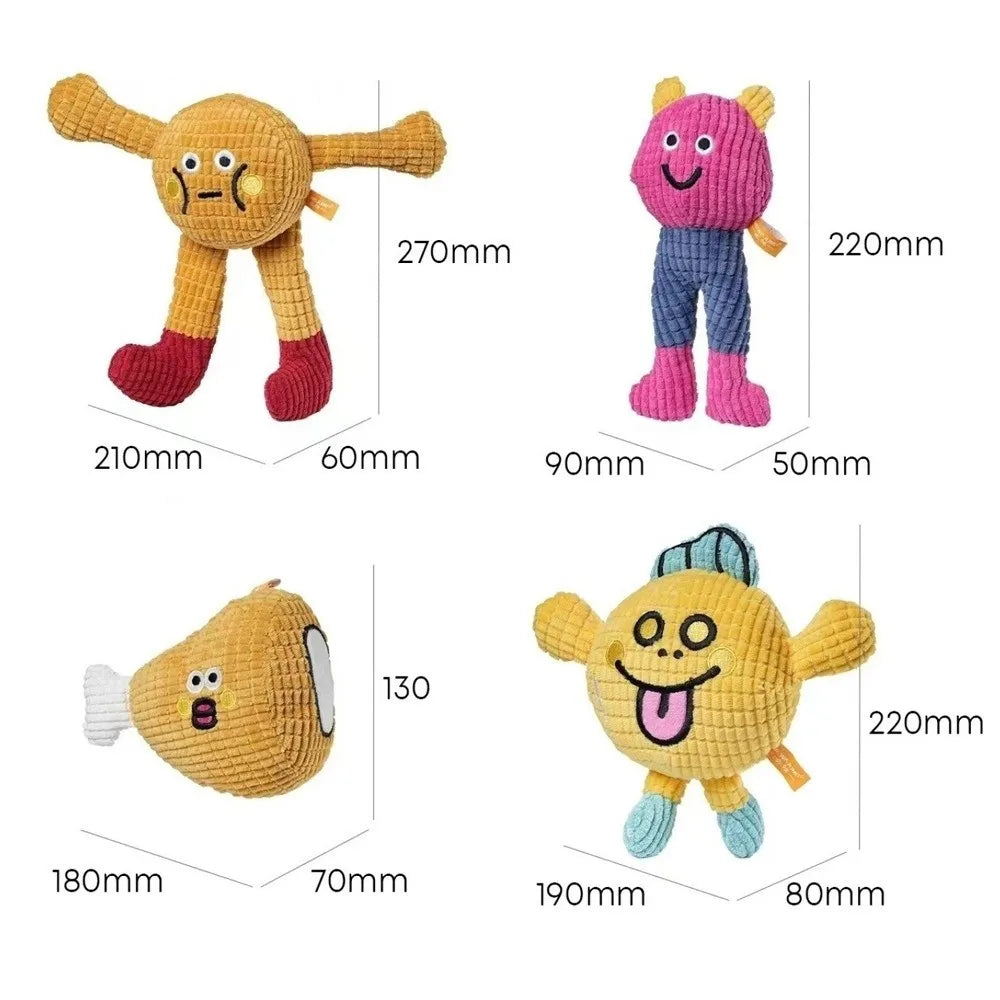 Squeaky Chew Toy for Dogs & Cats – Funny Interactive Pet Toy