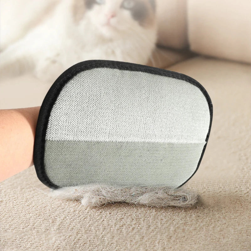 Pet Deshedding Glove Brush for Dogs & Cats – Double-Sided Hair Remover